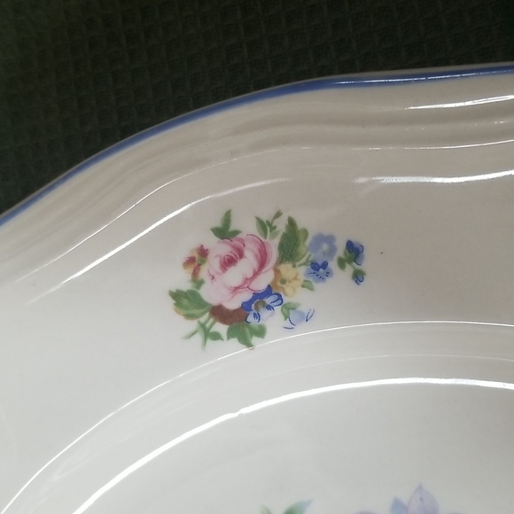 🌹RETRO PERUGINO STONEWARE PLATTER - Picture 3 of 6